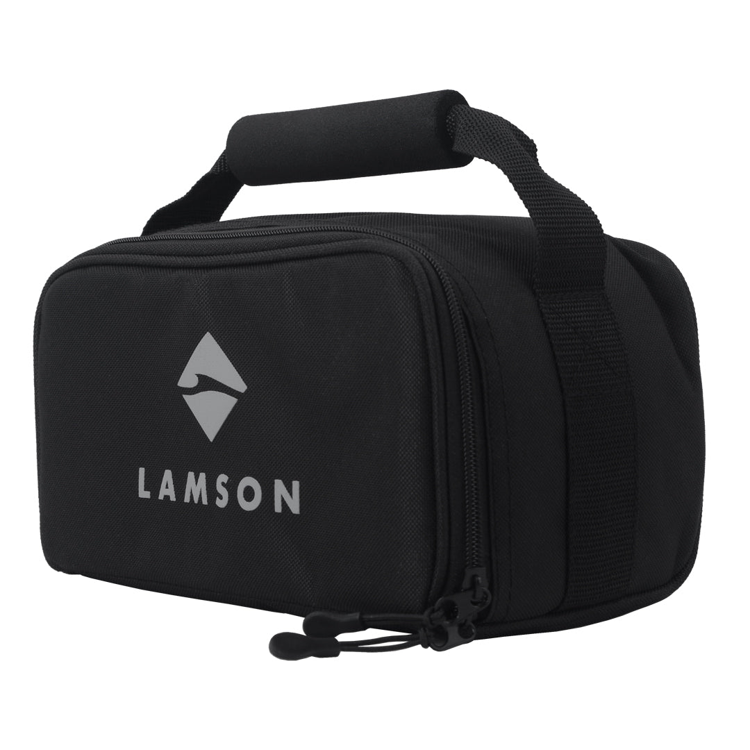 Lamson Fly Fishing Multi-Reel case black side zipper view