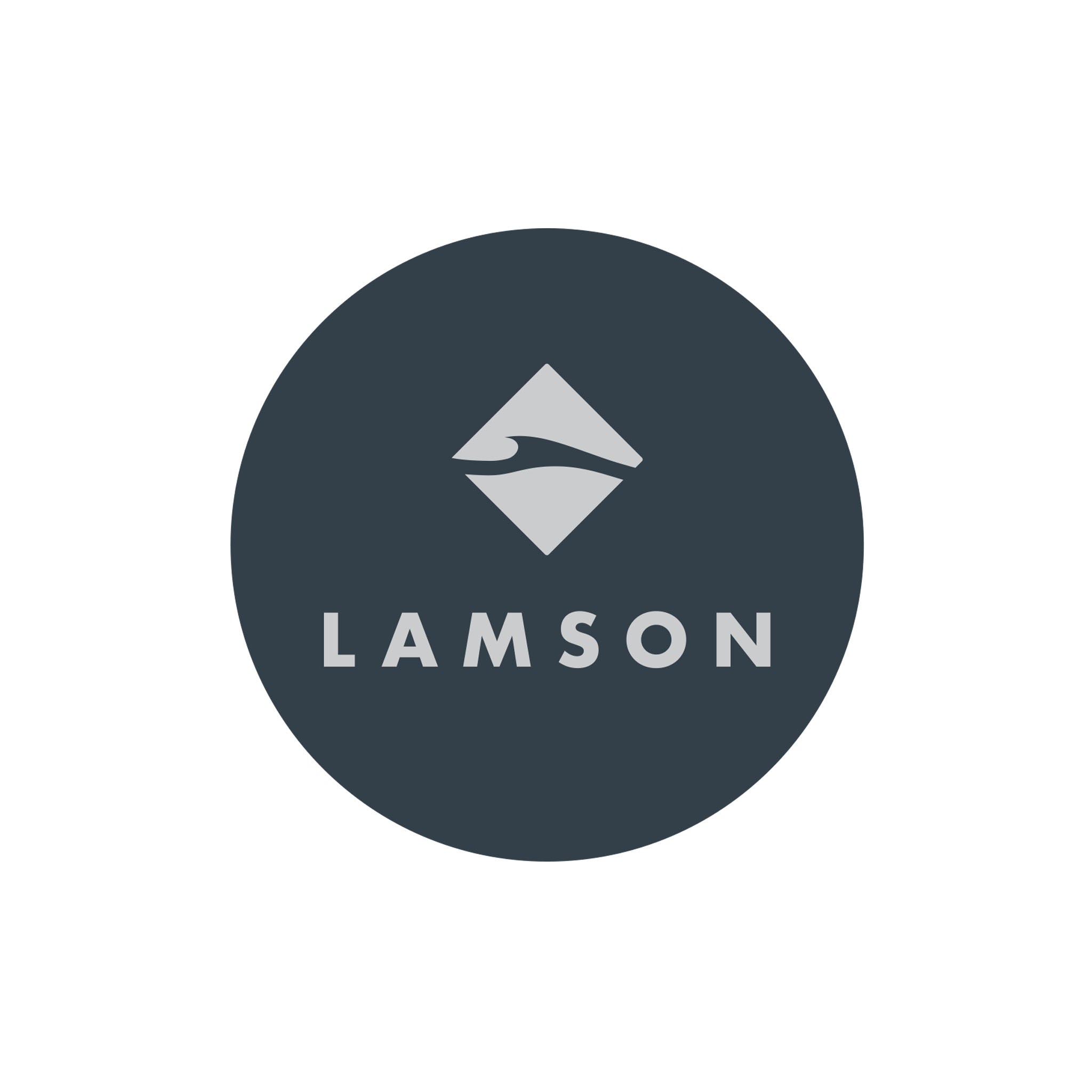 LAMSON Round Sticker Accessories Gray