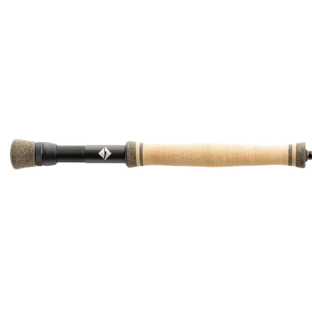 Lamson Fly Fishing Liquid 7wt/8wt Rod Cork Grip w/ fighting butt view