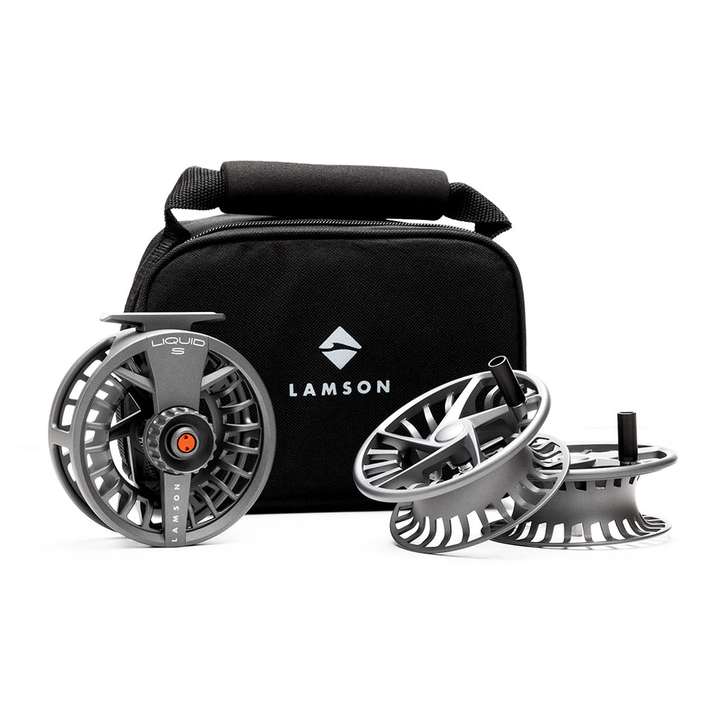 Lamson Liquid S-Series HD Fly Reel 3-Pack Smoke / 7+