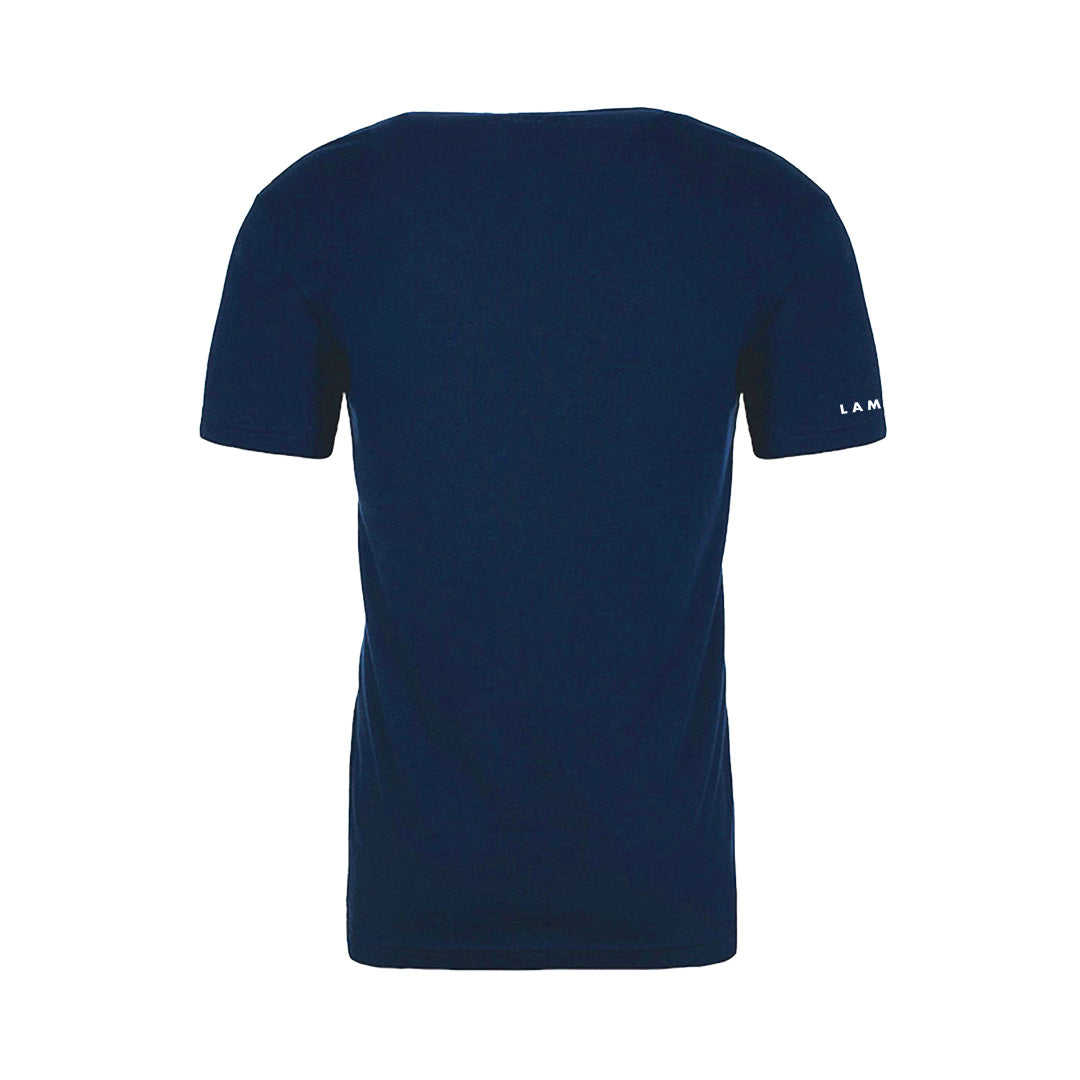Diamond Logo T-Shirt - Heathered Navy Apparel LAMSON
