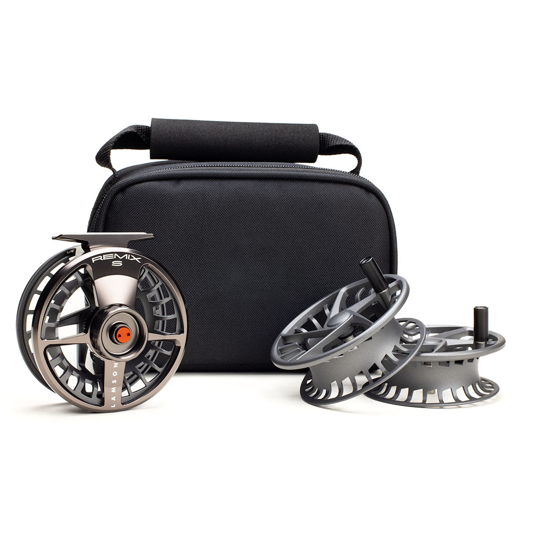 Remix S 3-Pack Fly Fishing Reel & Spools Reels LAMSON -3+ Smoke 3-Pack