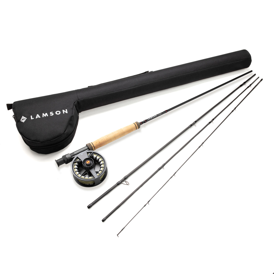 Lamson Liquid Outfit W/ Fly Line, Leader, and Backing, 9' 6wt