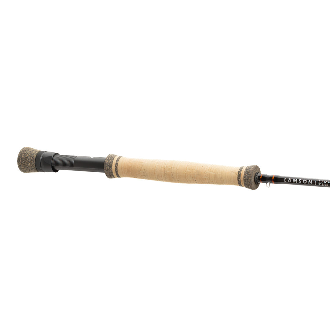 Lamson Fly Fishing Liquid 7wt/8wt Rod Cork Grip w/ fighting butt view