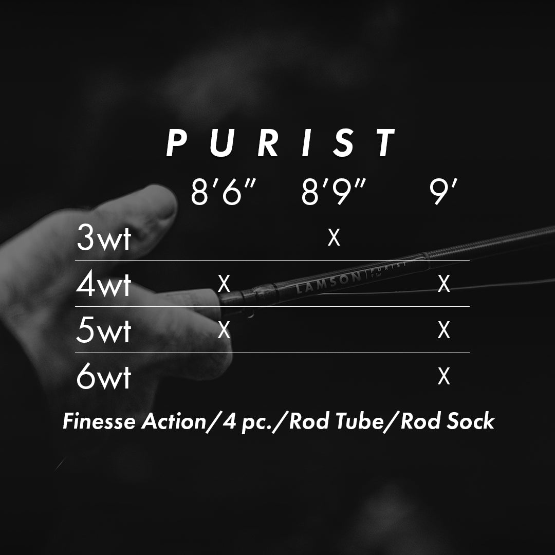 Lamson Purist 4-Piece Fly Fishing Rod