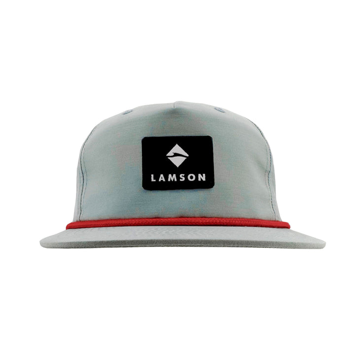 Flat Bill Rope Cap - Seafoam With Red Rope