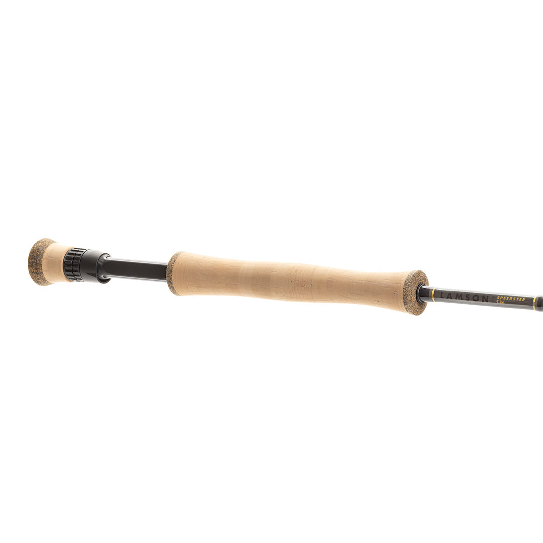 Lamson Fly Fishing Speedster Cork Handle with fighting butt side view