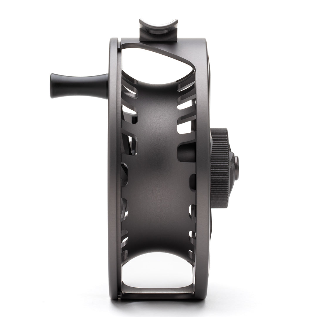 LAMSON Fly Fishing Speedster S -3+ Spool Battleship side view